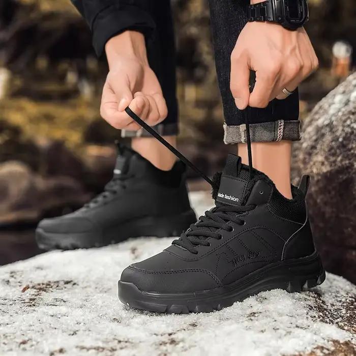 ELUVA hommes bottes de neige imperméables hiver bottes de sécurité antidérapantes Super chaud thermique isolé léger bottes de travail en plein air pour hommes