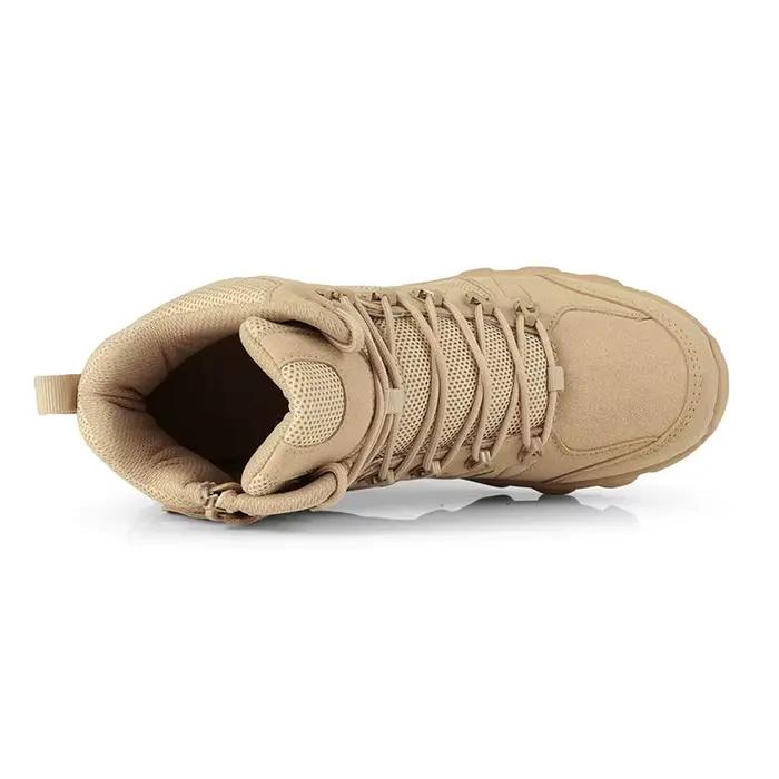 Bottes de combat tactiques améliorées pour hommes, chaussures de randonnée anti-usure à réponse rapide pour le camping en extérieur, la pêche et la chasse