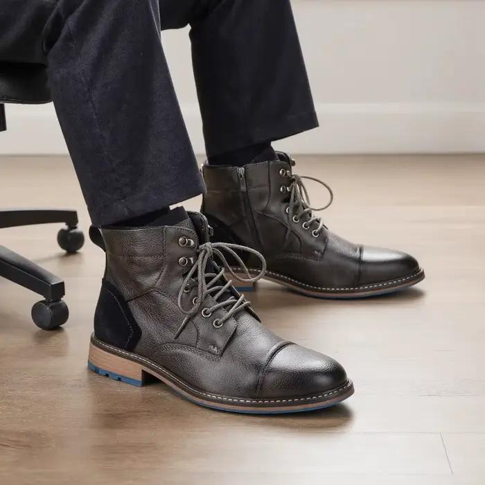 Bottes décontractées pour hommes, confortables, tendance 2026, bottines à la mode
