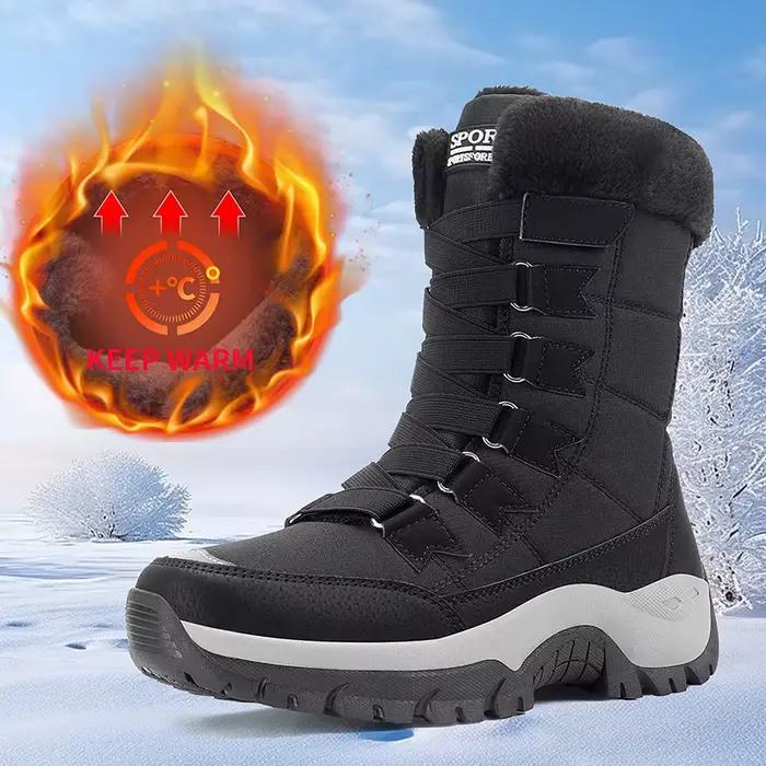 Nouvelles bottes d'hiver pour femmes bottes de neige chaudes de haute qualité pour femmes bottines confortables bottes de randonnée imperméables en plein air taille 36-42