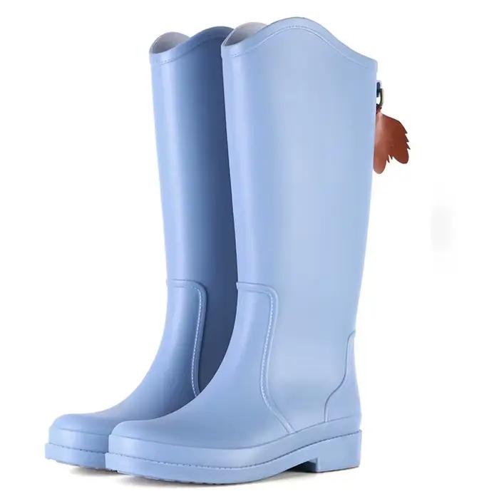 장화 – bottes de pluie en caoutchouc pour femmes, chaussures imperméables, antidérapantes, résistantes à l'usure, en PVC