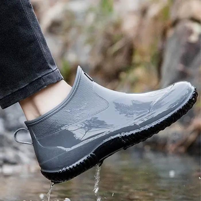 Bottines de pluie résistantes à l'usure, antidérapantes pour femmes, adaptées aux randonnées et aux activités de plein air, été
