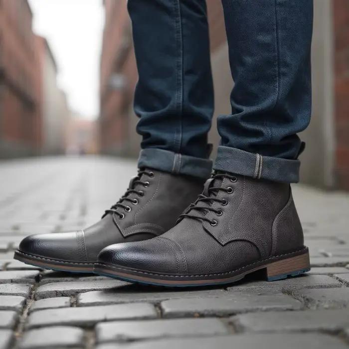 Nouveauté mode hommes bottes marque bottines confortables pour hommes # KD636