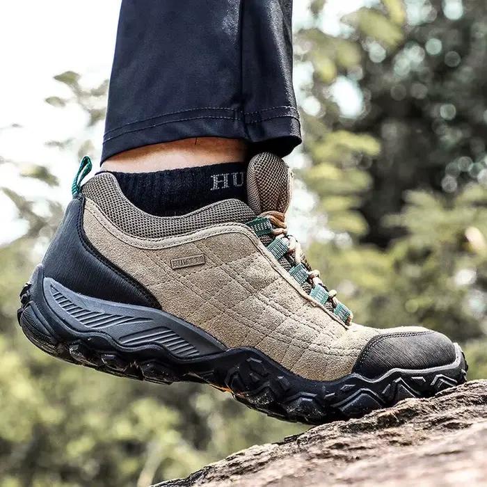 HUMTTO-Chaussures de Randonnée en Cuir pour Homme, Baskets de dehors de Plein Air, Travail, Escalade, Trekking, Designer de Luxe, 11028Pipeline, Hiver