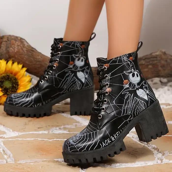 Bottines à plateforme d'halloween pour femmes