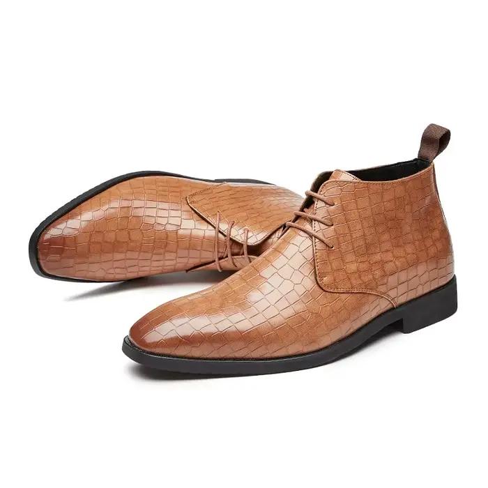 Bottines Chelsea à lacets pour hommes