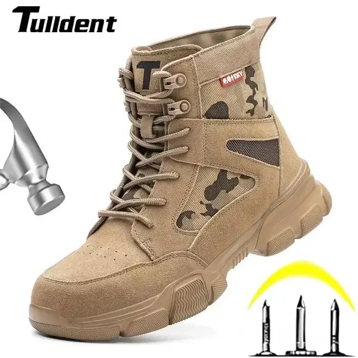 Bottes de sécurité anti-crevaison en acier pour hommes