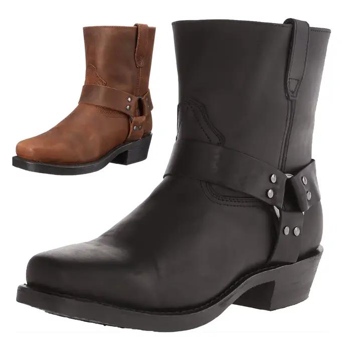 Bottes de Cowboy classiques hommes mi-mollet