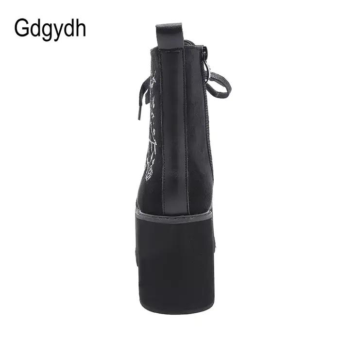 Gdgydh – Bottes à Plateforme en Cuir Suédé pour Femme