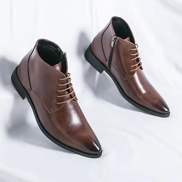 Bottes pointues courtes pour hommes