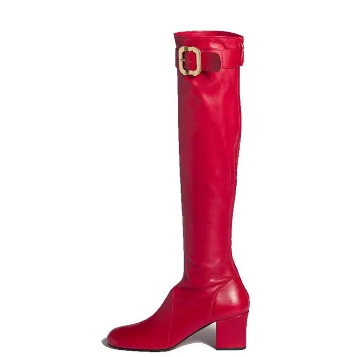 Bottes mi-mollet en microfibre avec talon fer à cheval pour femmes, style sexy, confortable et durable pour toutes les occasions d'hiver