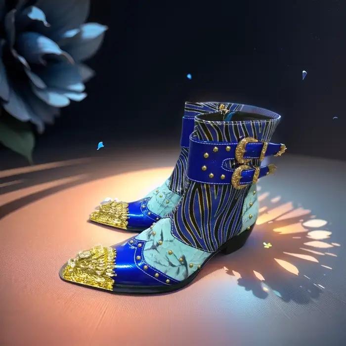 Printemps bottes pour hommes à talons hauts pointu Rivet boucle de ceinture en cuir véritable modèle passerelle luxe augmenter contact social bottes hautes