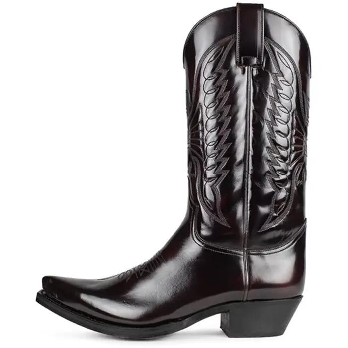 Bottes mi-mollet Loecktty pour femmes en cuir artificiel, étanches, bout rond, style de rue, printemps/automne, grande taille, talon élevé, confortable, élégante, résistante aux intempéries