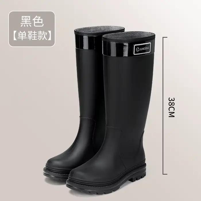 Bottes de pluie à tige haute pour femmes, bottes en caoutchouc imperméables, bottes de pêche antidérapantes, bottes de travail de jardin en PVC, galoches pour femmes, Botas Mujer Lluvia