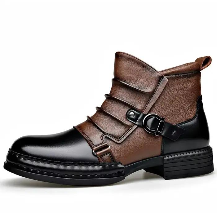 Chaussures pour hommes automne hiver rétro bottines