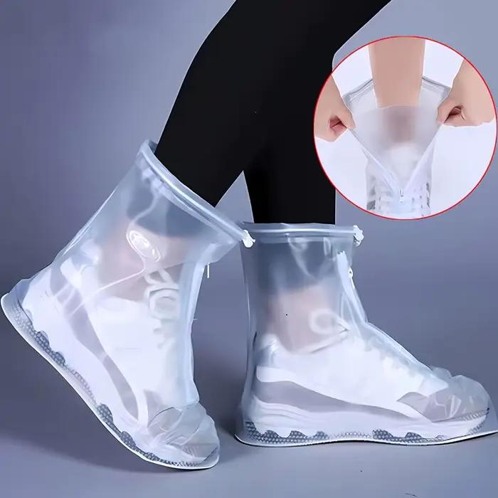 Couvre-chaussures imperméables unisexes, protections pour chaussures, bottes de pluie, couvre-chaussures antidérapants réutilisables de qualité pour adultes et enfants