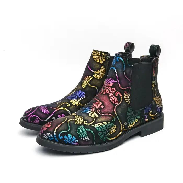 Bottes en cuir haut de gamme pour hommes