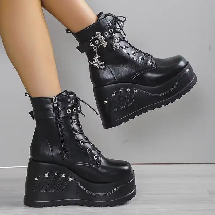 Bottines à Talons Plateforme pour Femme