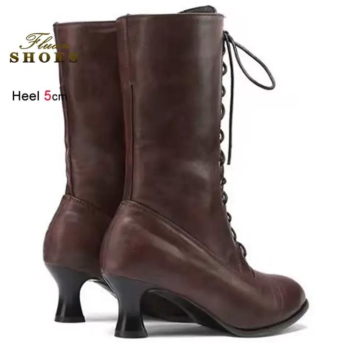 Bottes de chevalier marron pour femmes