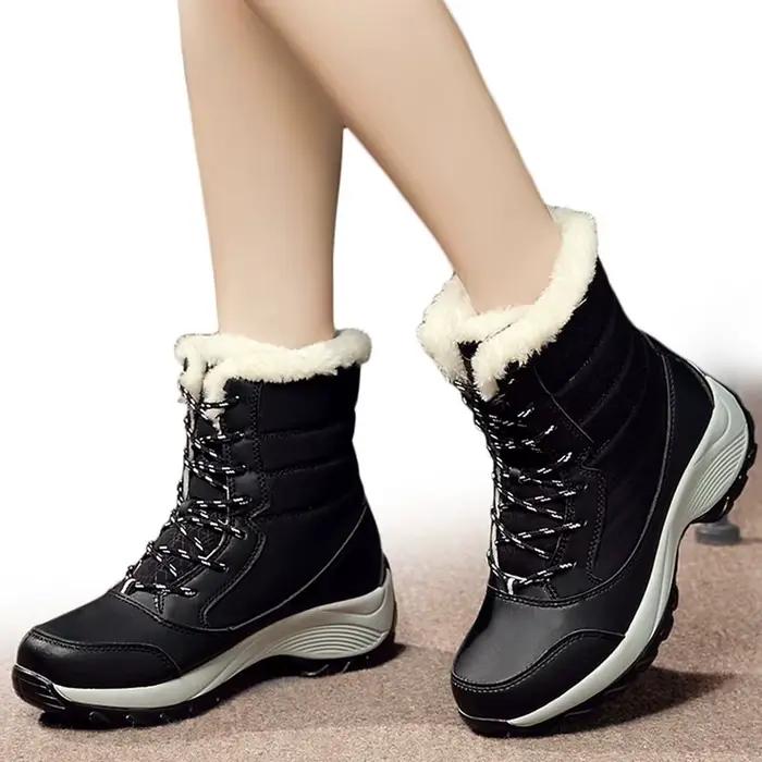Femmes bottes bottines légères plate-forme chaussures
