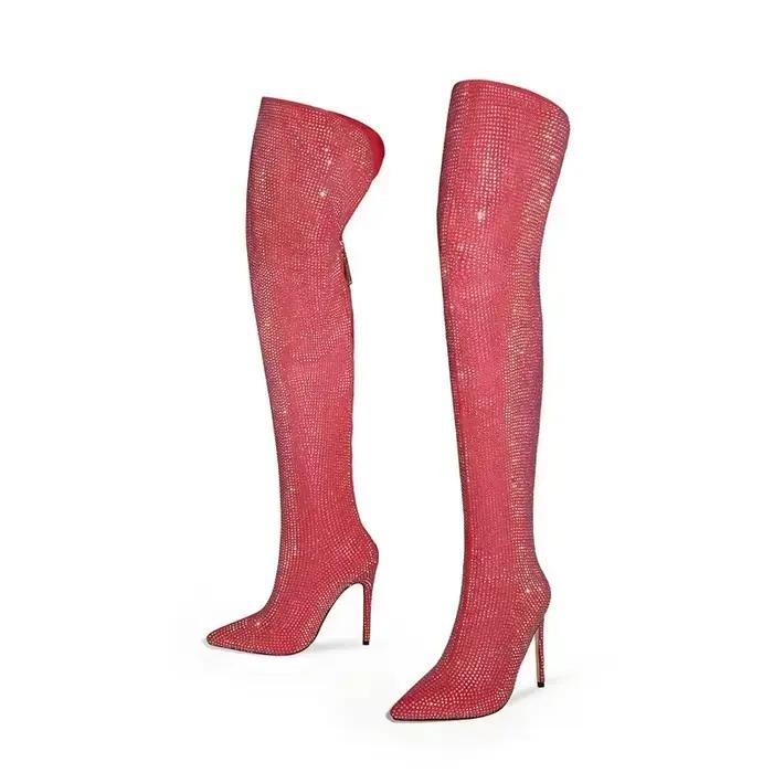 Bottes longues à talons hauts pour femmes