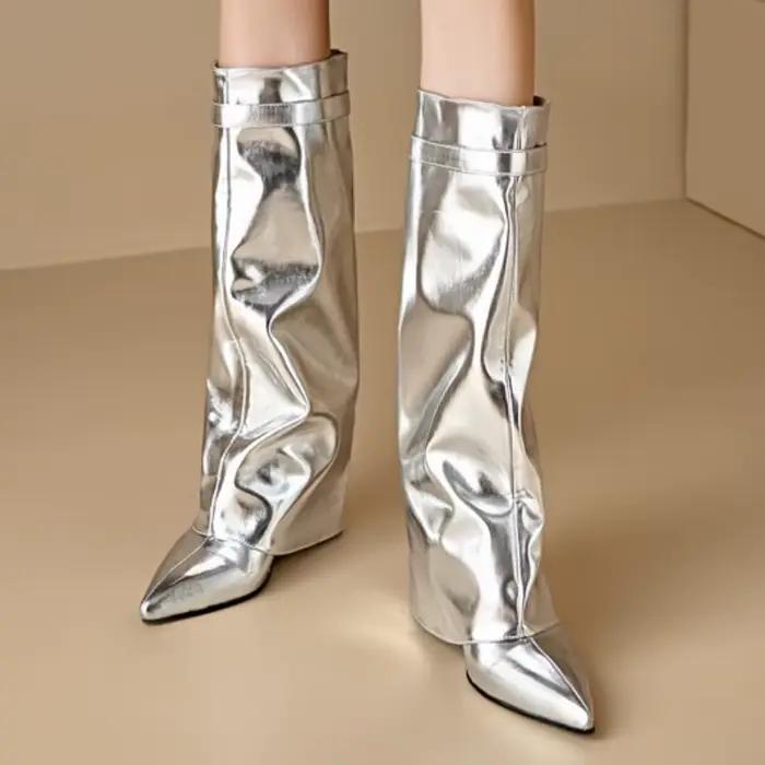Bottes hautes compensées Sexy pour femmes