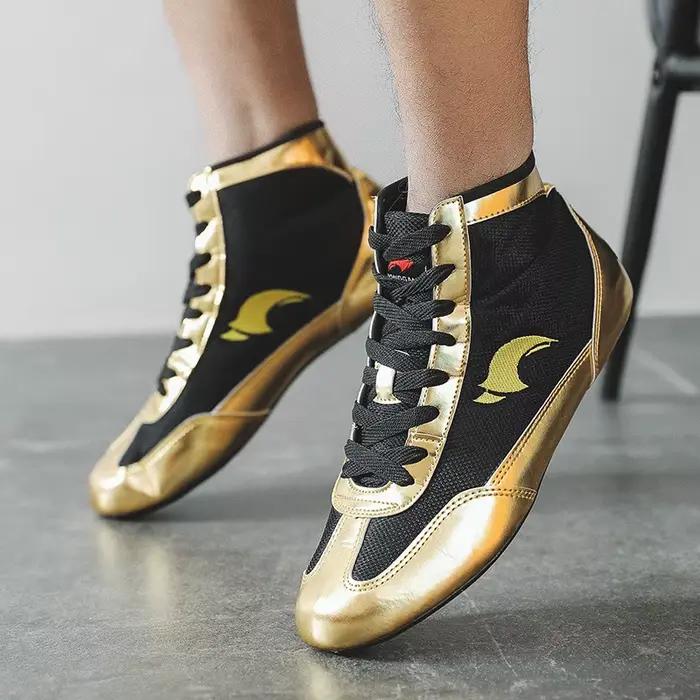 Bottes de Sambo HONGGANG noires et dorées
