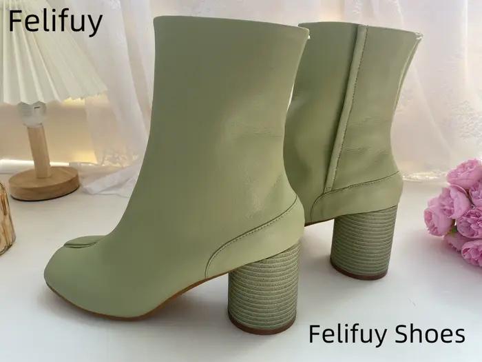 Bottes de rinçage en cuir véritable pour femmes