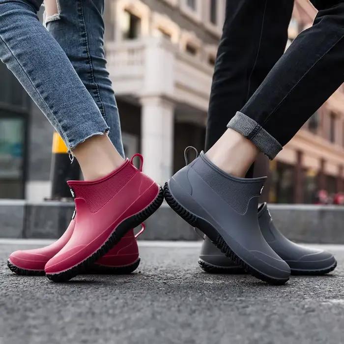 Bottines de pluie imperméables pour hommes et femmes