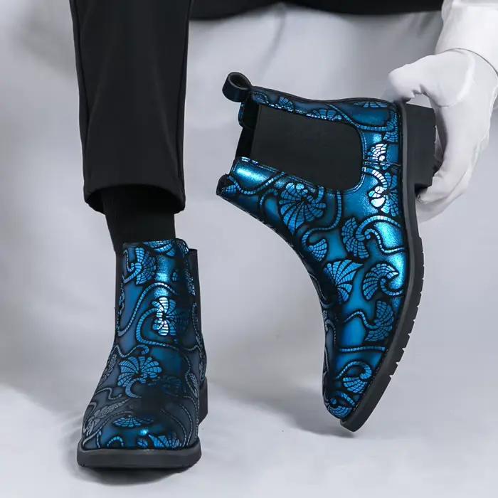 Bottes en cuir haut de gamme pour hommes