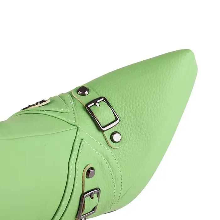 Bottes élastiques au-dessus du genou en cuir métallisé à semelle épaisse, talon haut de 14 cm, bottes pointues, nouvelles chaussures pour femmes 2024, taille 34-45