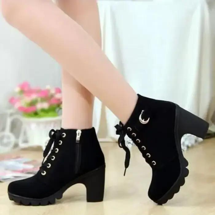 Femmes bottines à talons hauts dames automne hiver