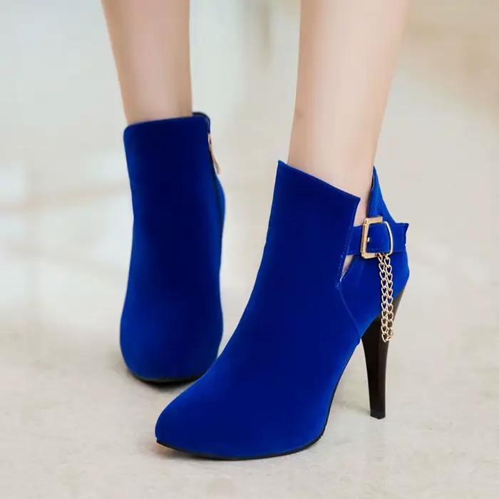 Bottes à talons fins et plateforme sexy pour femmes grandes tailles styles bout pointu occassions spéciales hiver automne printemps