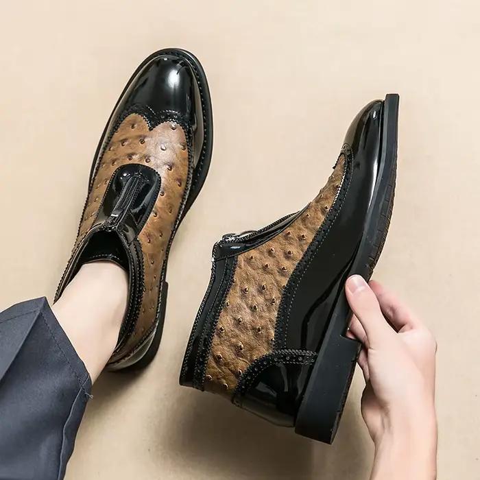 Bottes en cuir de luxe pour hommes