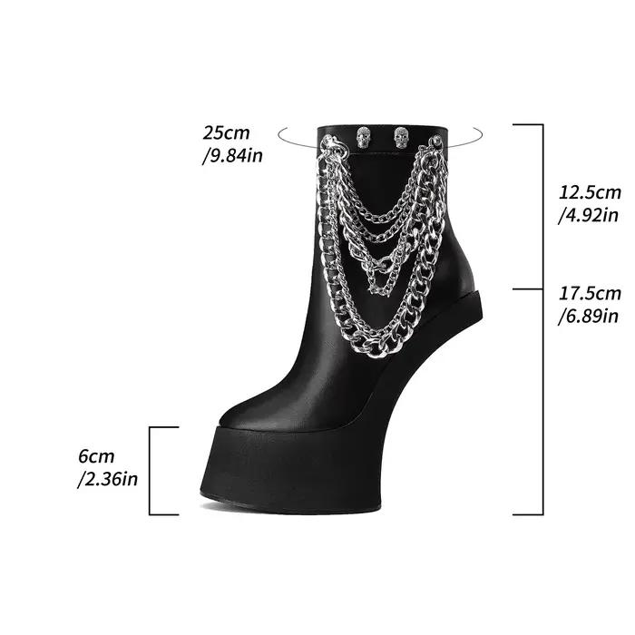 Bottines à plateforme pour femmes européennes et américaines