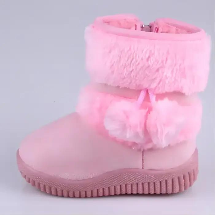 Enfants filles bottes de neige hiver confortable épais chaud enfants bottes Lobbing balle épaisse enfants automne mignon garçons bottes princesse chaussures