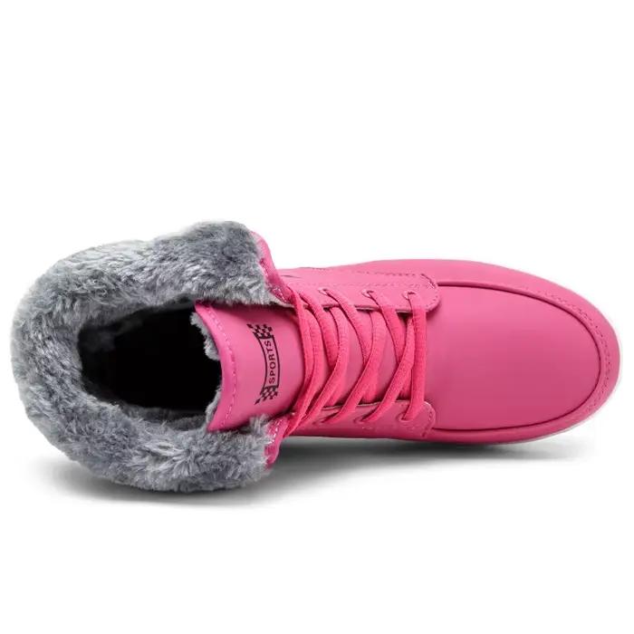 2025 chaussures femme hiver chaud plate-forme femmes bottes de neige en peluche