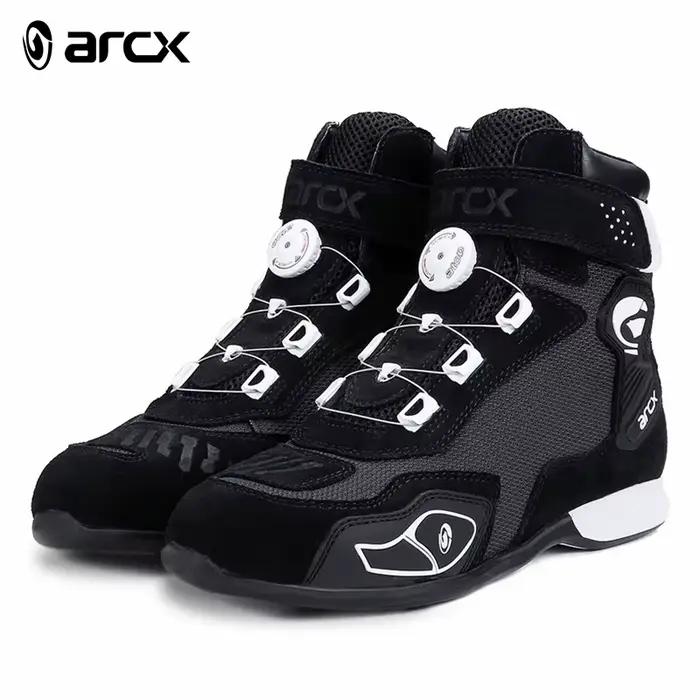 ARCX – bottes de protection noires pour moto