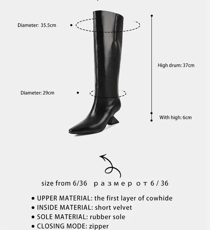 Ods femmes mi-mollet bottes hautes élégant chaton talon chaussures printemps automne