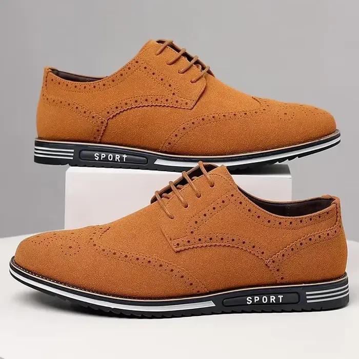 Hommes Faux daim chaussure à lacets noir Oxford