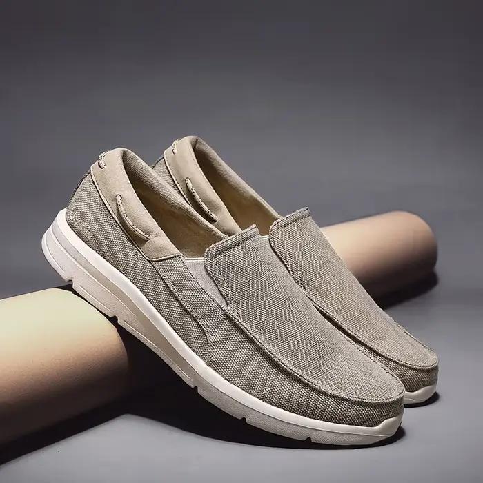 Chaussures en toile FYZS bout rond anti-sueur pour hommes décontractées été plage activités户外活动防水透气男式帆布鞋弗兹斯圆头防汗夏季沙滩活动鞋