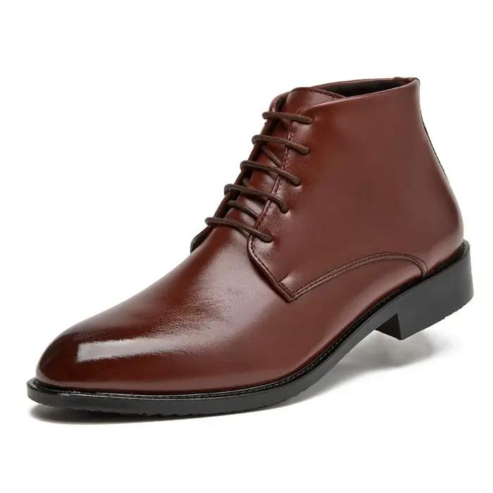 Bottes en cuir décontractées et tendance pour homme