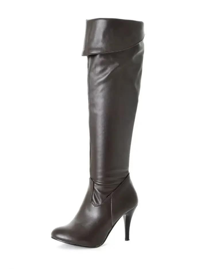 Bottes Pliantes au Dessus du Genou pour Femme