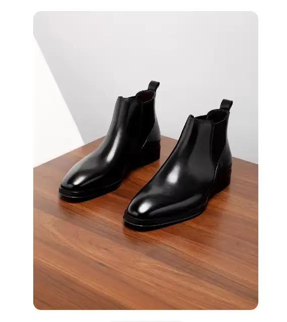 Bottes montantes à bout pointu pour hommes