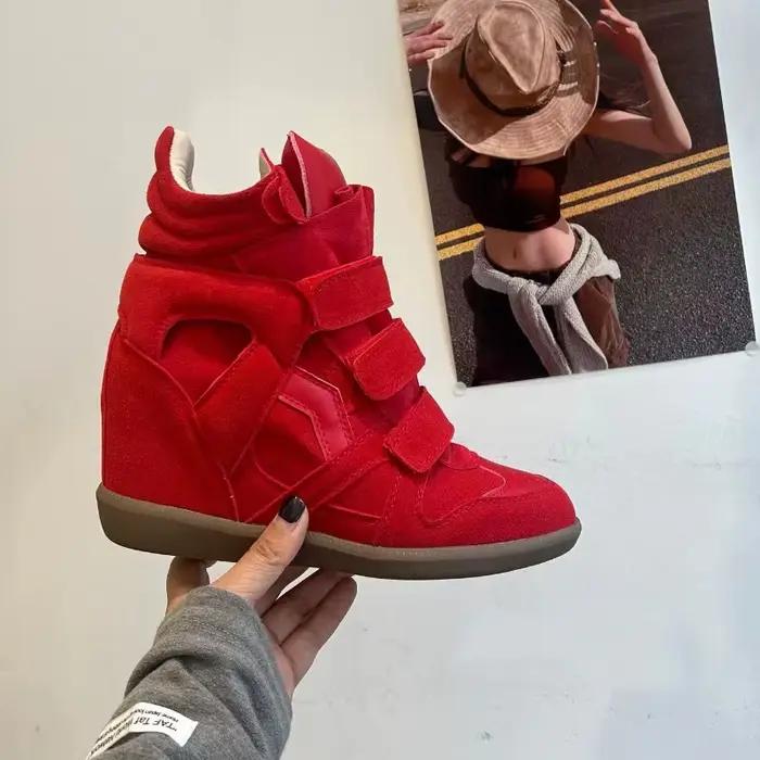 Bottines femme 2026 cuir véritable talon caché plateforme baskets design moderne couleurs empiècements ocassions spéciales