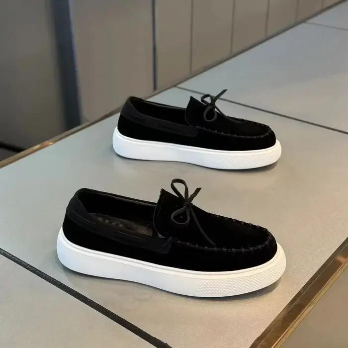 Hommes mocassins chaussures en cuir décontractées