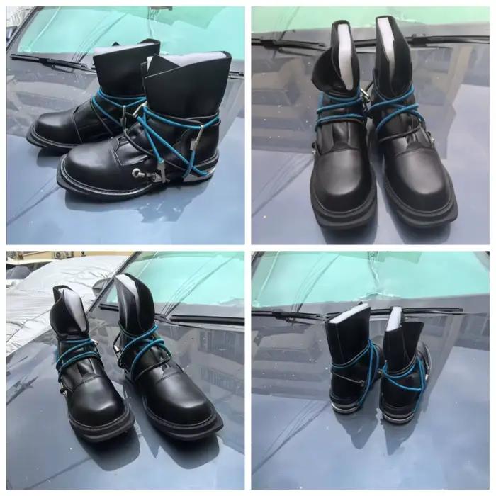 Vintage hommes bottes de luxe en cuir de vache véritable printemps chaussures de travail nouveau Style