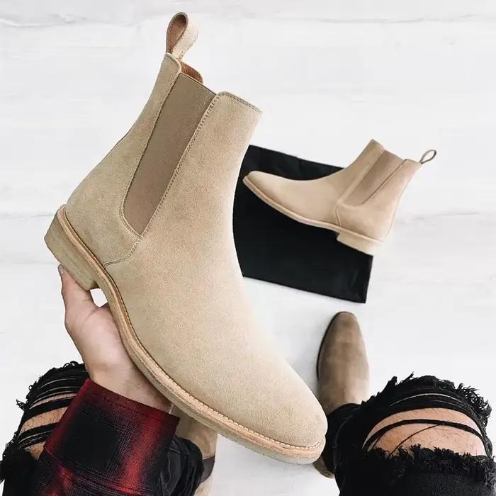 StephanBoots-Bottes de cowboy en PU pour hommes, faites à la main, à enfiler, troupeau, noir, rouge, affaires