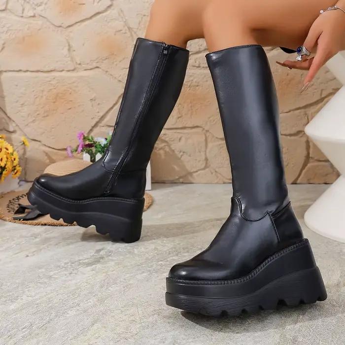 Bottines transfrontalières à talons épais élégantes et sécurisantes pour femmes pour différentes occasions