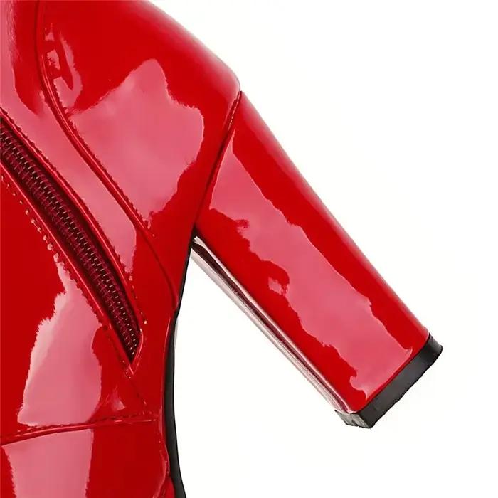 Bottes longues à plateforme au genou pour femmes
